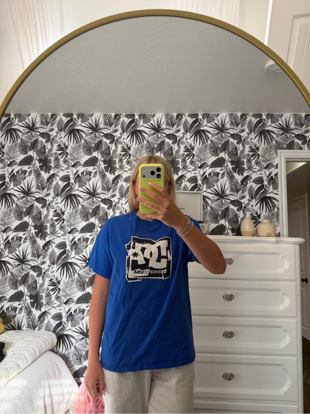 Blue Graphic Logo Tee